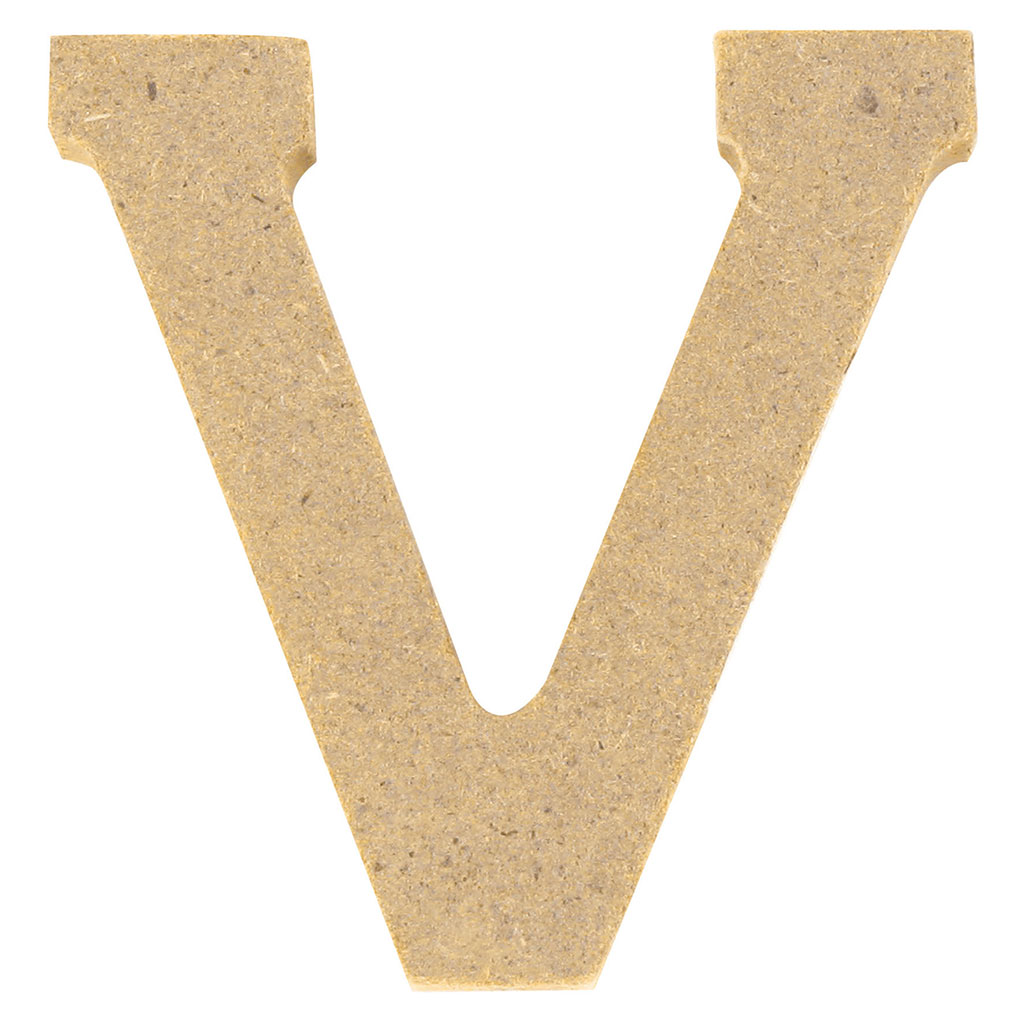 Lettre V en bois H 5cm