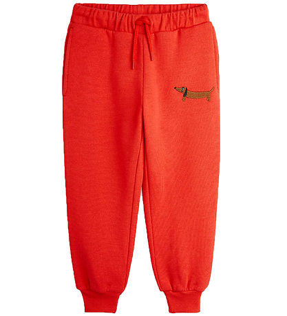 Mini Rodini Sweatpants - Dog - R?d