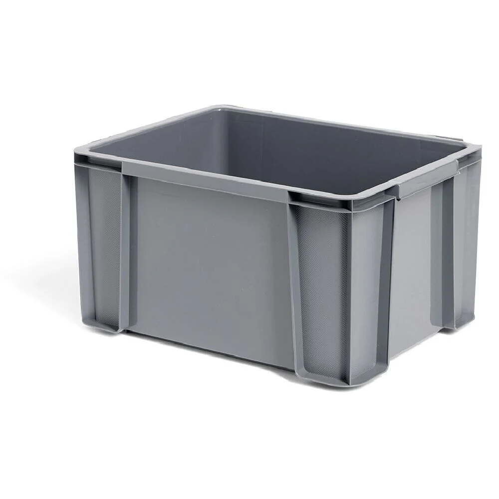 Bac renforcé rangement plastique gris 17L