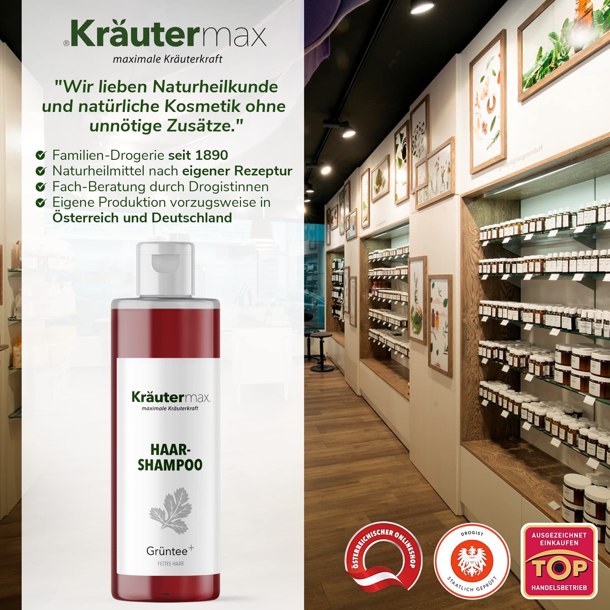 Kräutermax Haarshampoo Grüntee plus