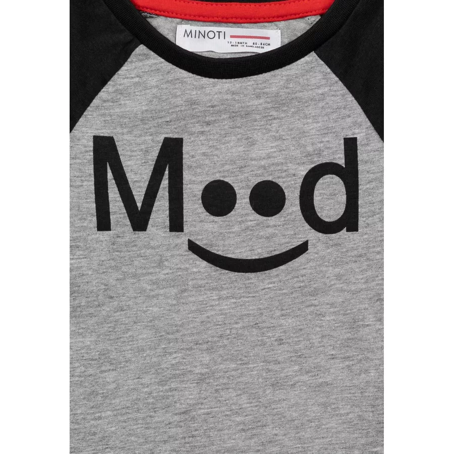 MINOTI T-Shirt GrauSchwarz