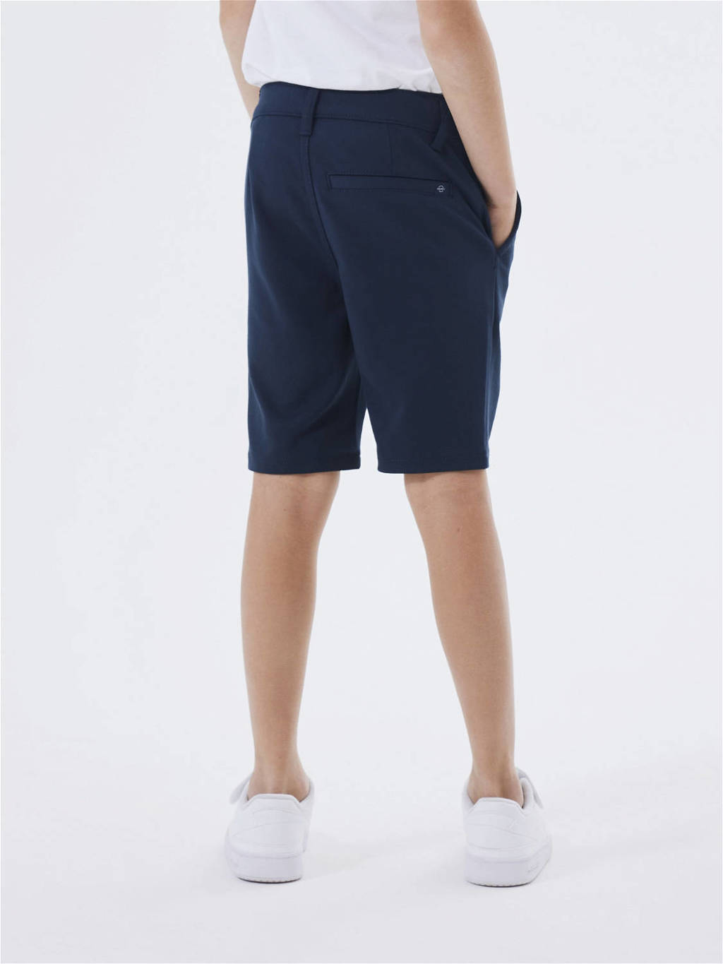 NAME IT slim fit bermuda NKMSILAS donkerblauw
