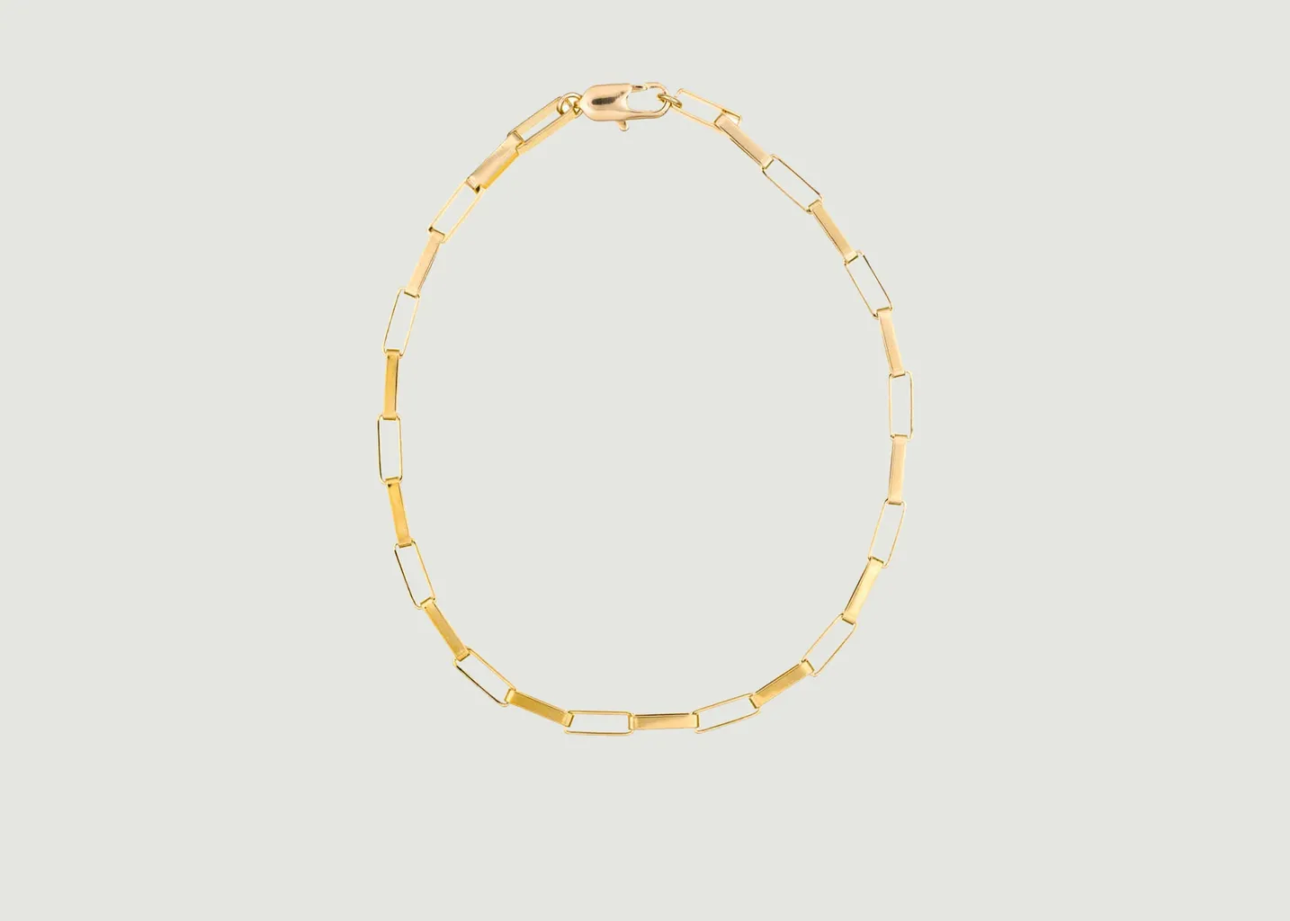 Collier ras du cou laiton plaqué or Julie Luj Paris