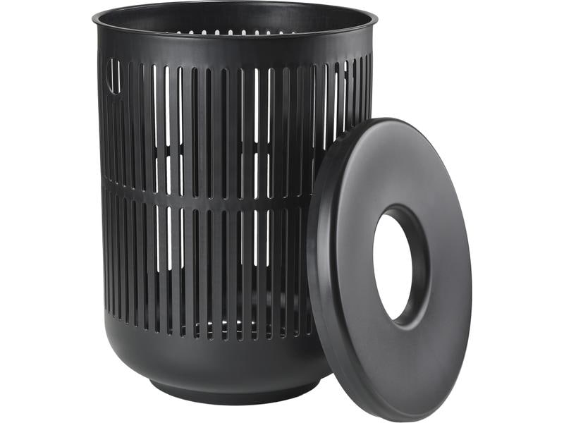 Zone Denmark Wäschesammler Ume 68 l, Schwarz Wäschekorb mit Deckel