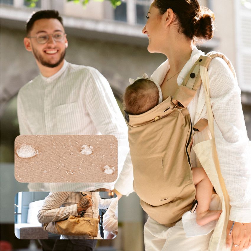 Porte-bébé évolutif Moov Boost - Beige/Noisette - Ecru