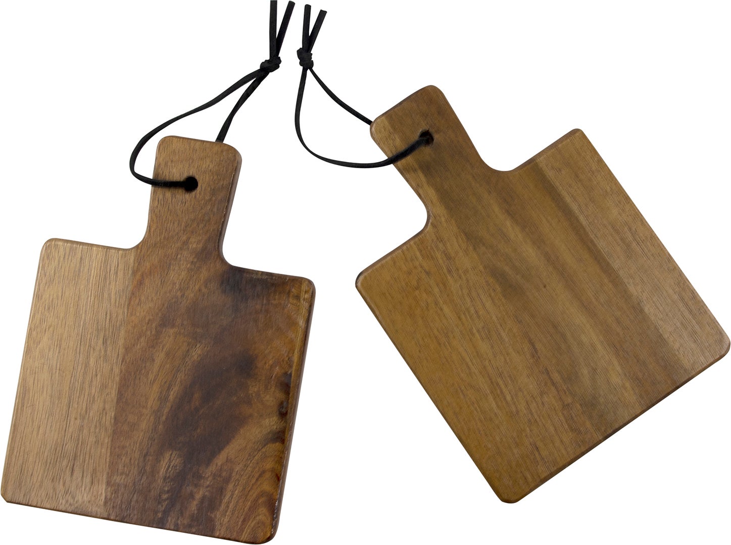 Onderzetter acacia naturel 14 x 10 x 4 cm 2 stuks