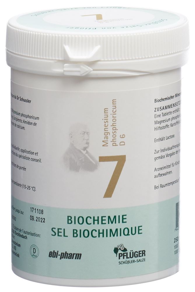 PFLUEGER Nr7 Magnesium phosphoricum Tabl 6 D Ds 250 g