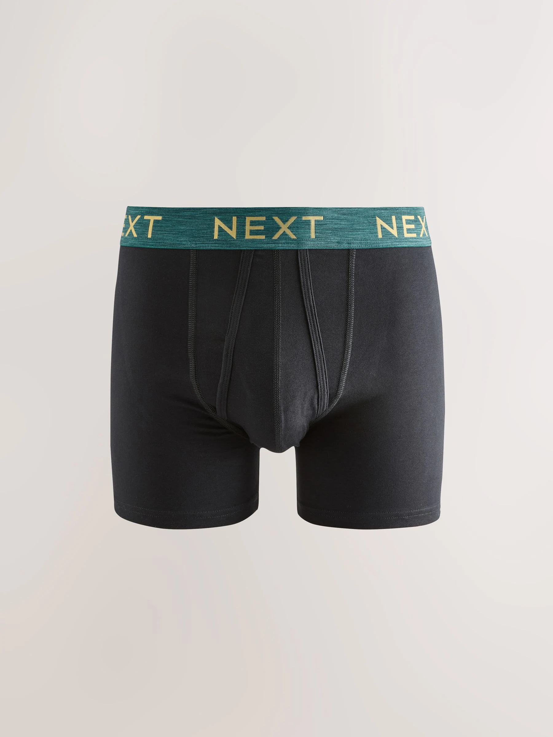 Zwart felrood/oranje/groen gemêleerd tailleband - Boxershorts van katoenrijk materiaal met A-voorkant