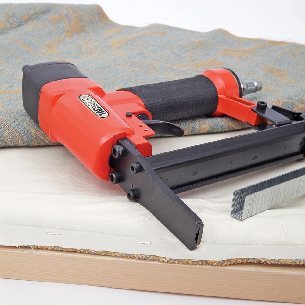 Tacwise A8016LN Agrafeuse Pneumatique à Bec Extra Long pour Tapisserie, Utilise les Agrafes de Type 80 / 4 - 16 mm : Bricolage