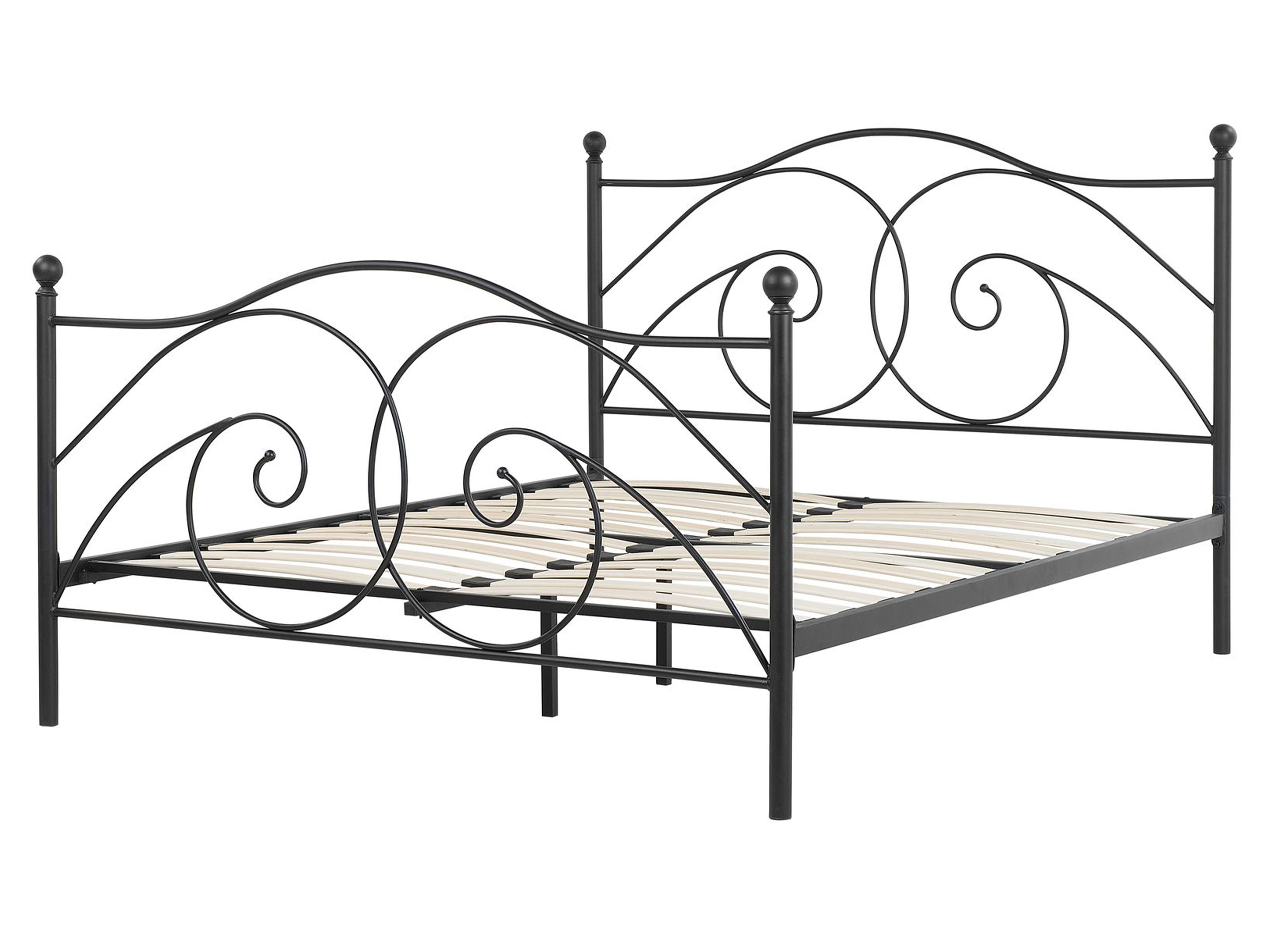 Bed Metaal DINARD 160 x 200 cm Zwart