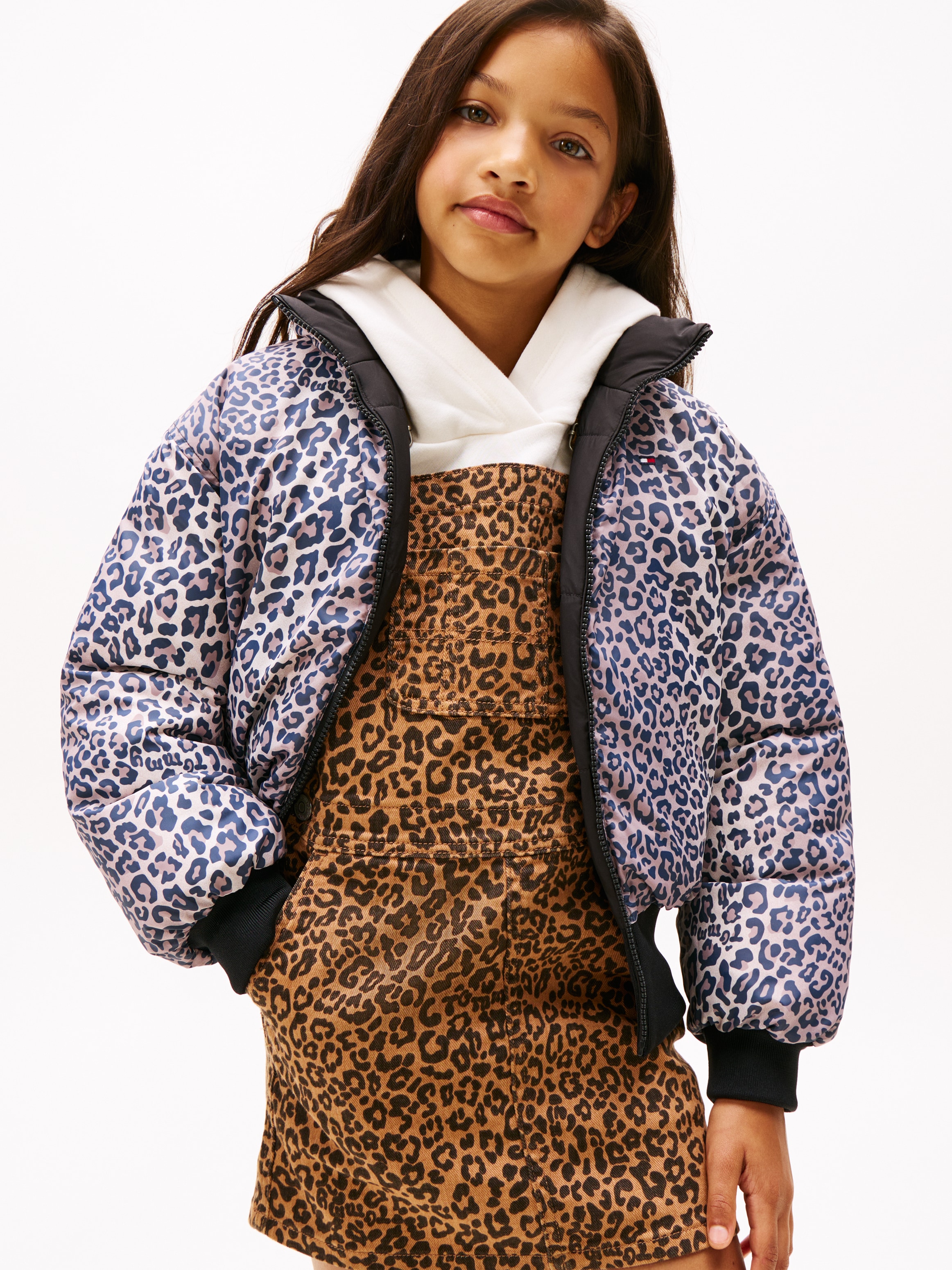 Tommy Hilfiger Wendejacke »REVERSIBLE STRIPE PUFFER BOMBER« ohne Kapuze Kinder bis 16 Jahre