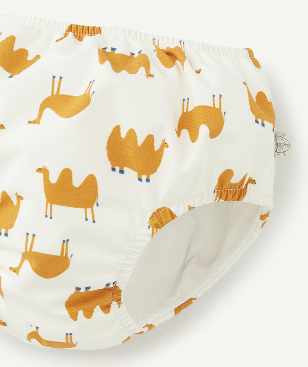 LASSIGMAILLOT DE BAIN COUCHE RÉUTILISABLE MIXTE BLANC AVEC IMPRIMÉ ANIMAUX
