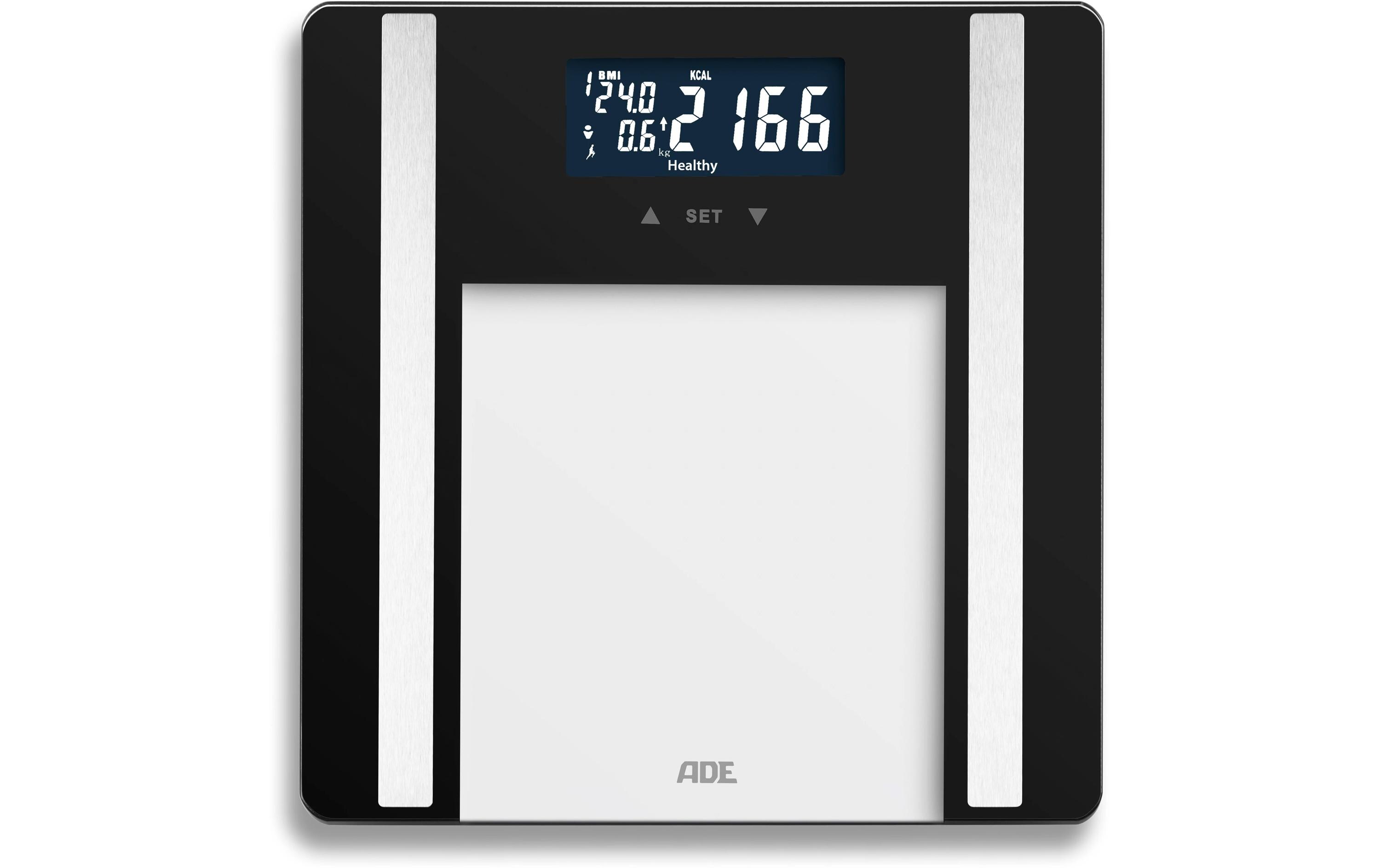 Körperanalysewaage Ines SchwarzDigitale Körperfettwaage bis 200 kg