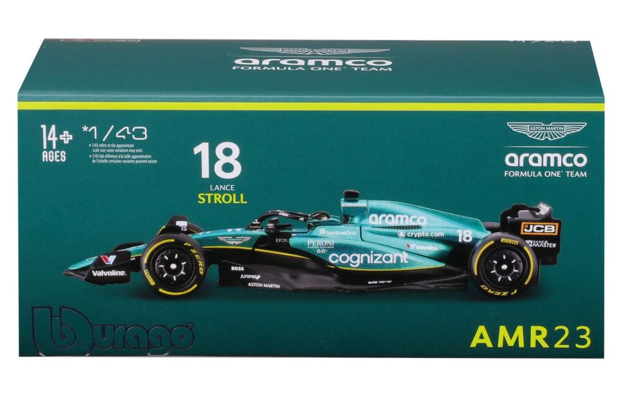 Aston Martin F1 AMR23 Stroll 2023 1:43Sammlermodell im Massstab 1:43