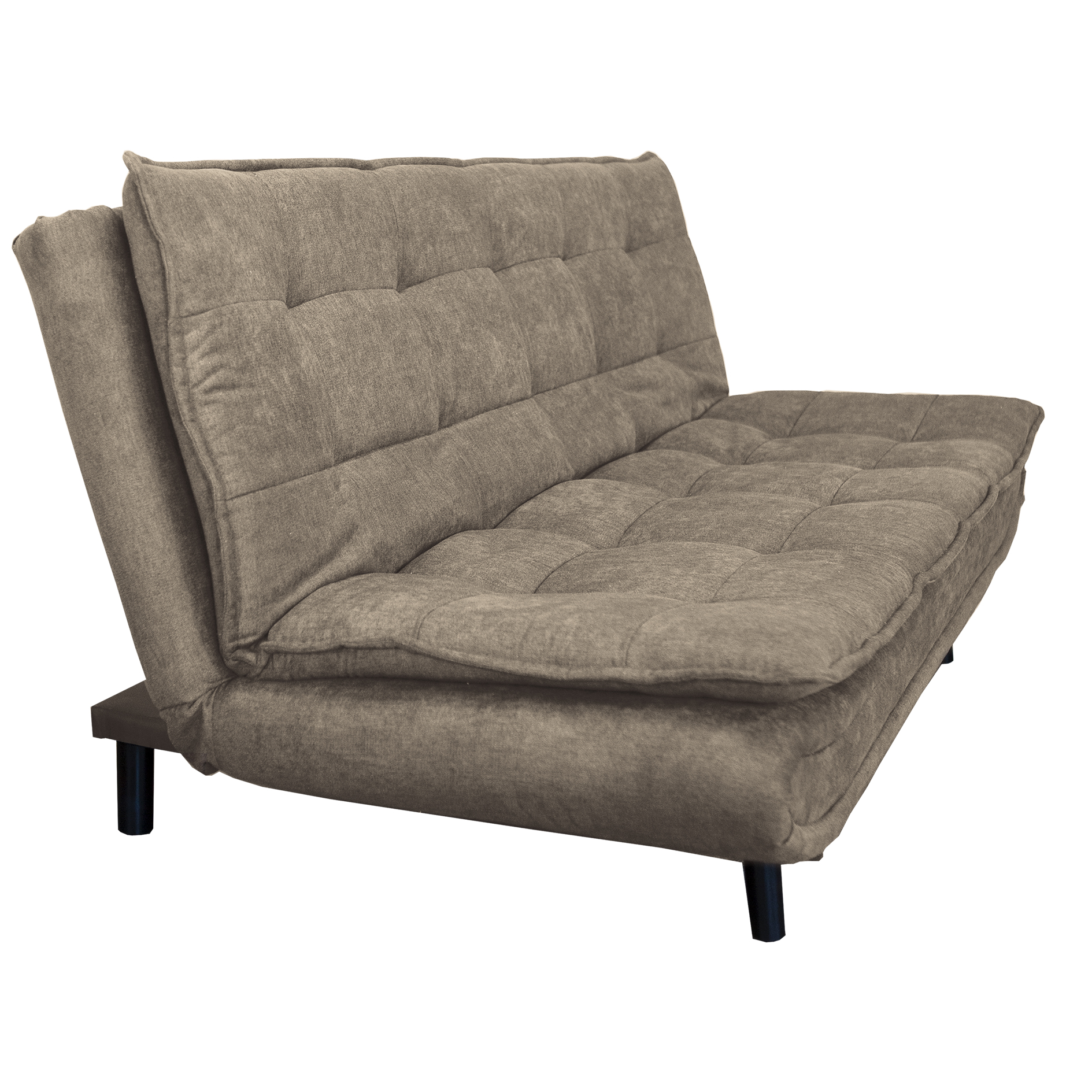 Schlafsofa - pewter grau - Microfaser - 194 cm