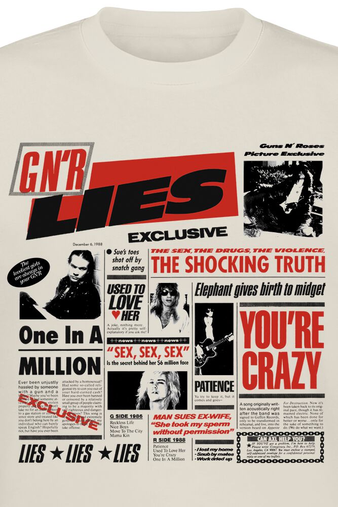 Lies | Guns N' Roses T-Shirt Manches courtes
