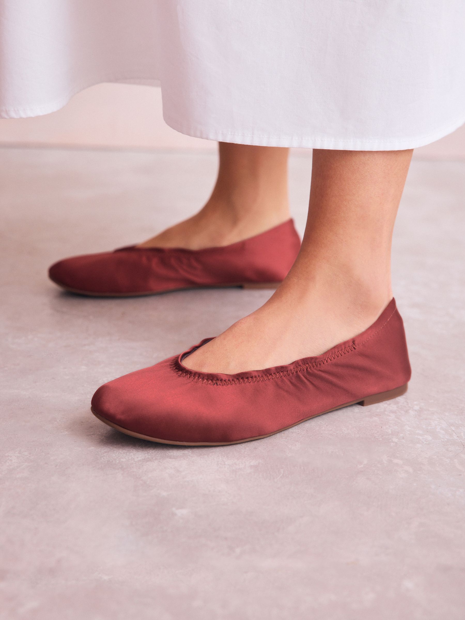 Roze - Ballerina's met wikkelband