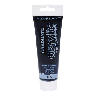 Daler-Rowney Graduate - Peinture acrylique - 120 ml - gris de Payne