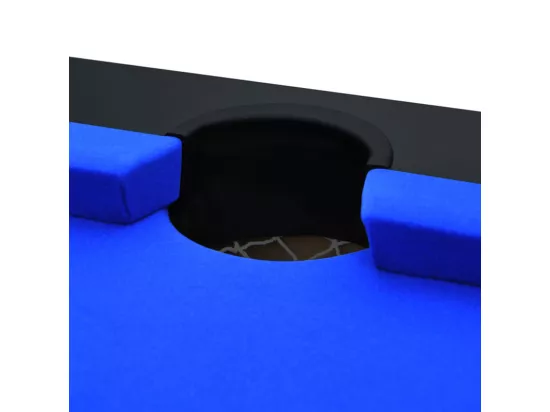Table de billard convertible noire tapis bleu - Eddie