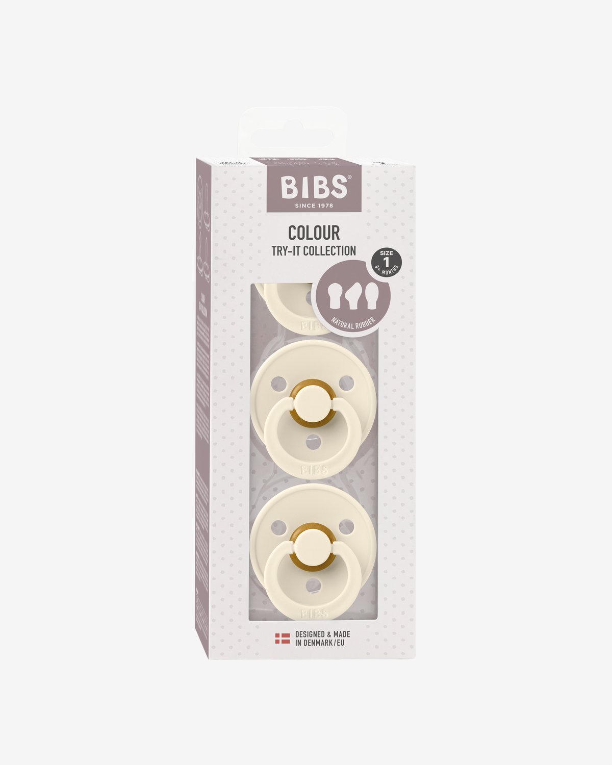 BIBS Try it Collection 3pk – Mix Naturgummi Smokker | 0-6 mnd