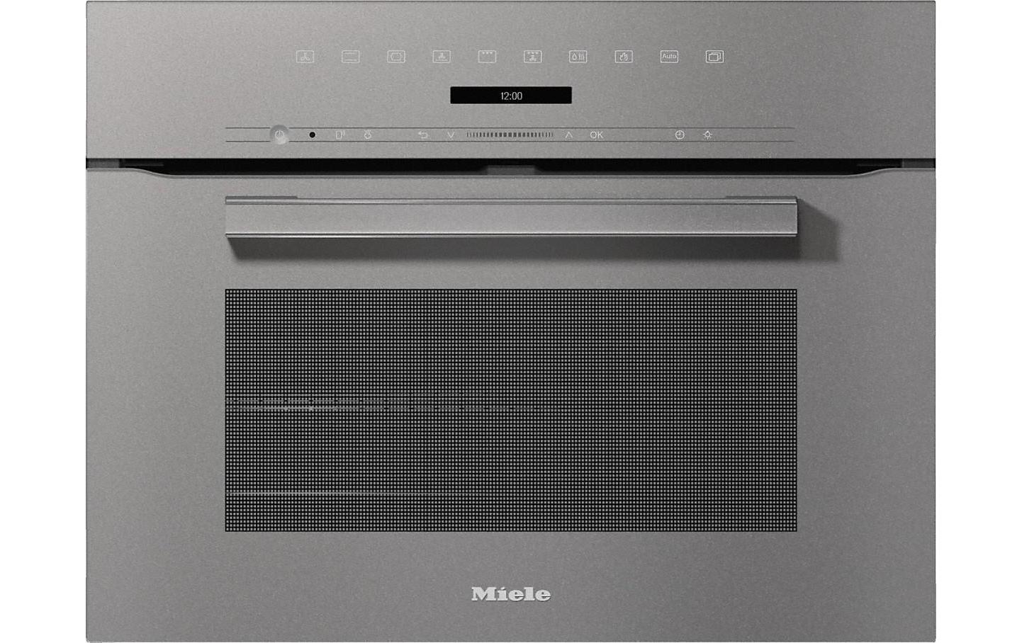 Einbaudampfbackofen H 7244-60 BP Graphit A+<br>Einbaubackofen mit Klimagaren- und Pyrolyse-Funktion