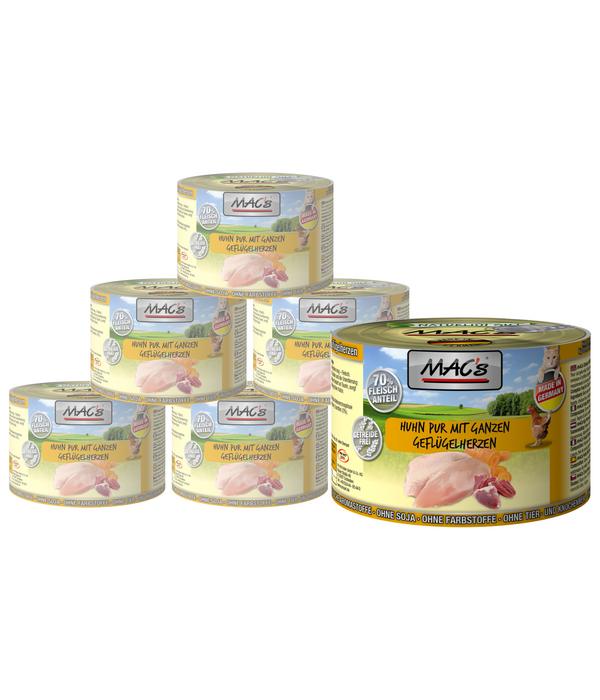 MAC's CAT Nassfutter für Katzen Fleischmenü,