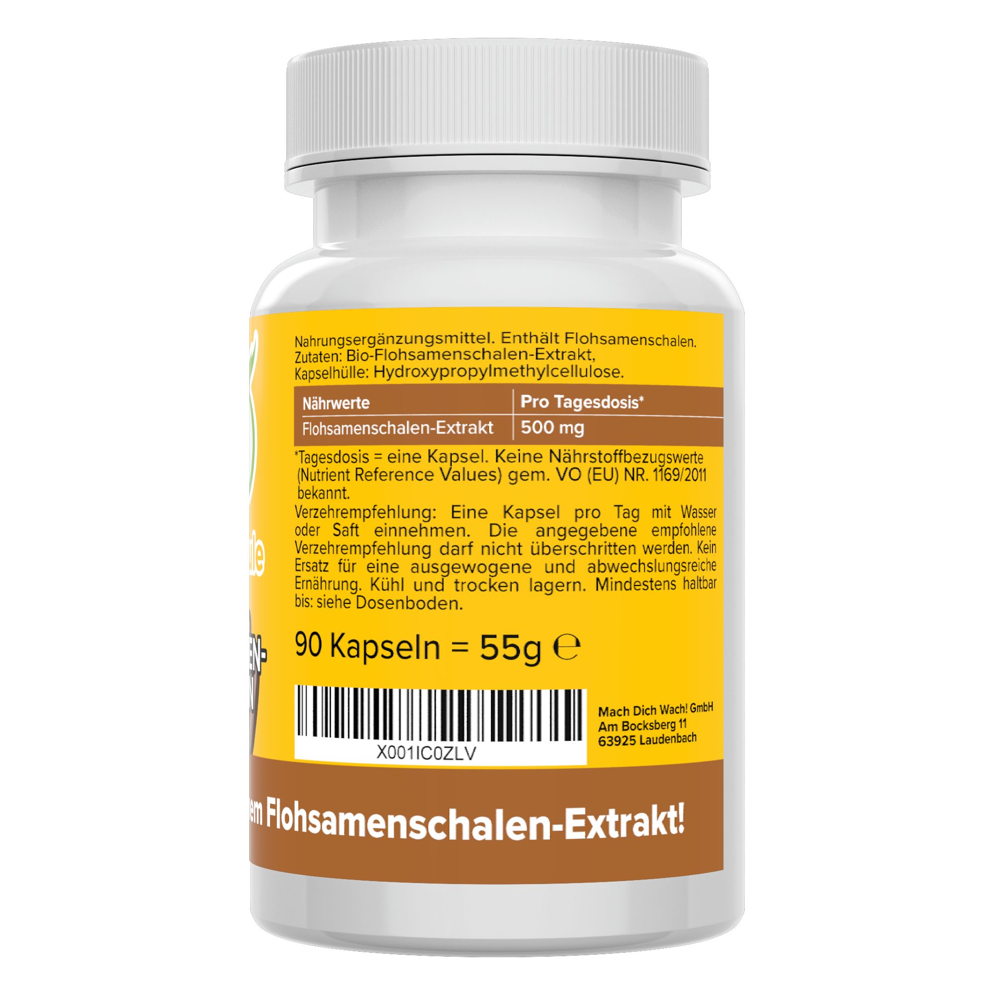 Bio Flohsamenschalen Kapseln - Vitamineule®