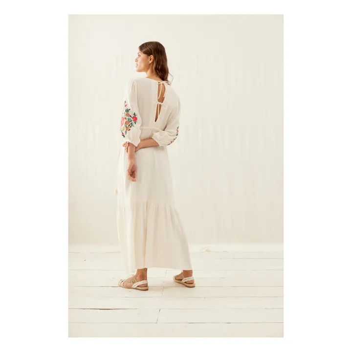 Louise Misha Robe Bali Coton Bio - Collection Femme | Ecru