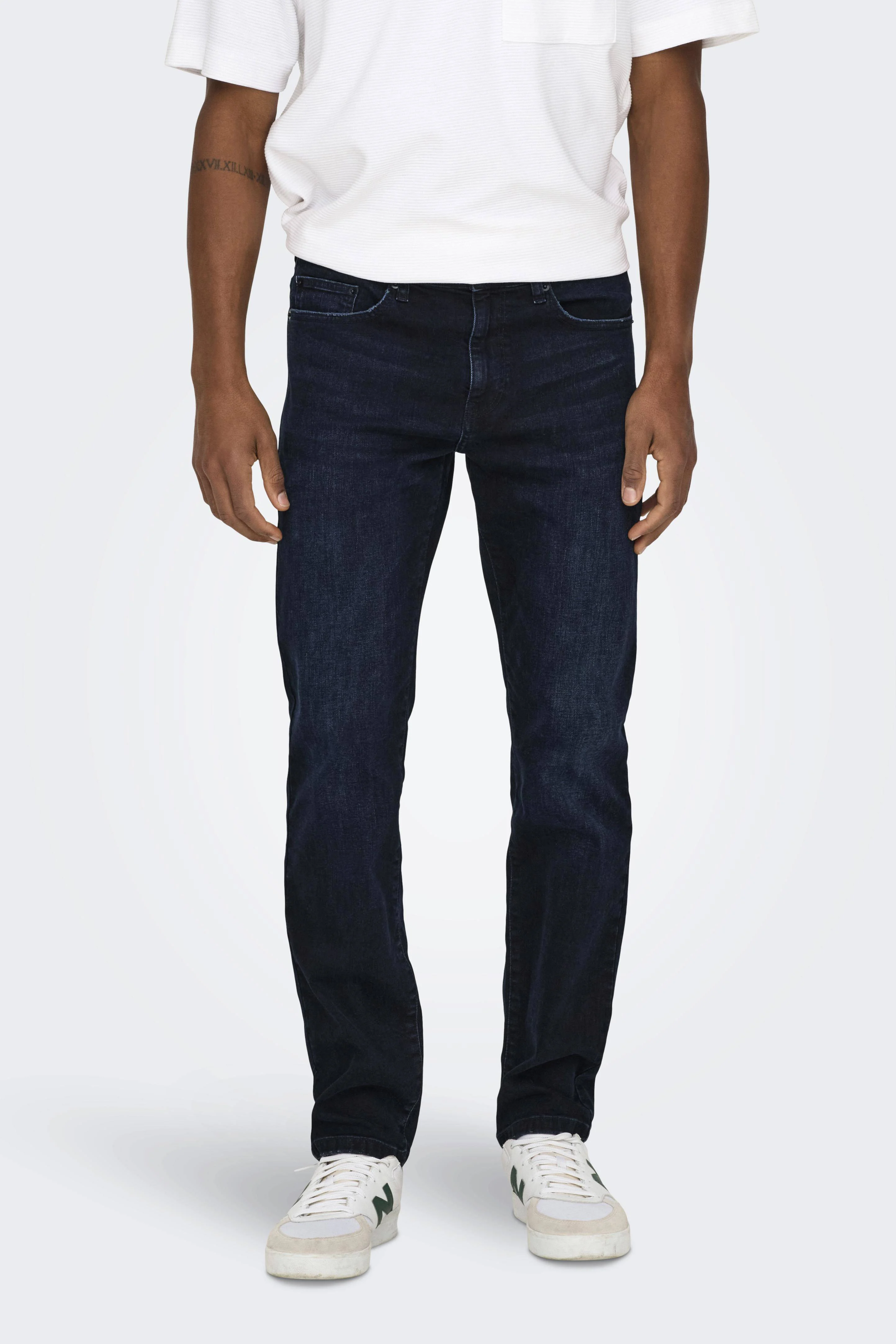 ONLY & SONS regular fit jeans dark blue denim