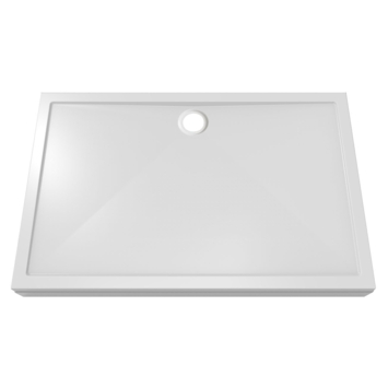 Marho douchebak rechthoek glanzend wit 140 x 90 x 4 cm