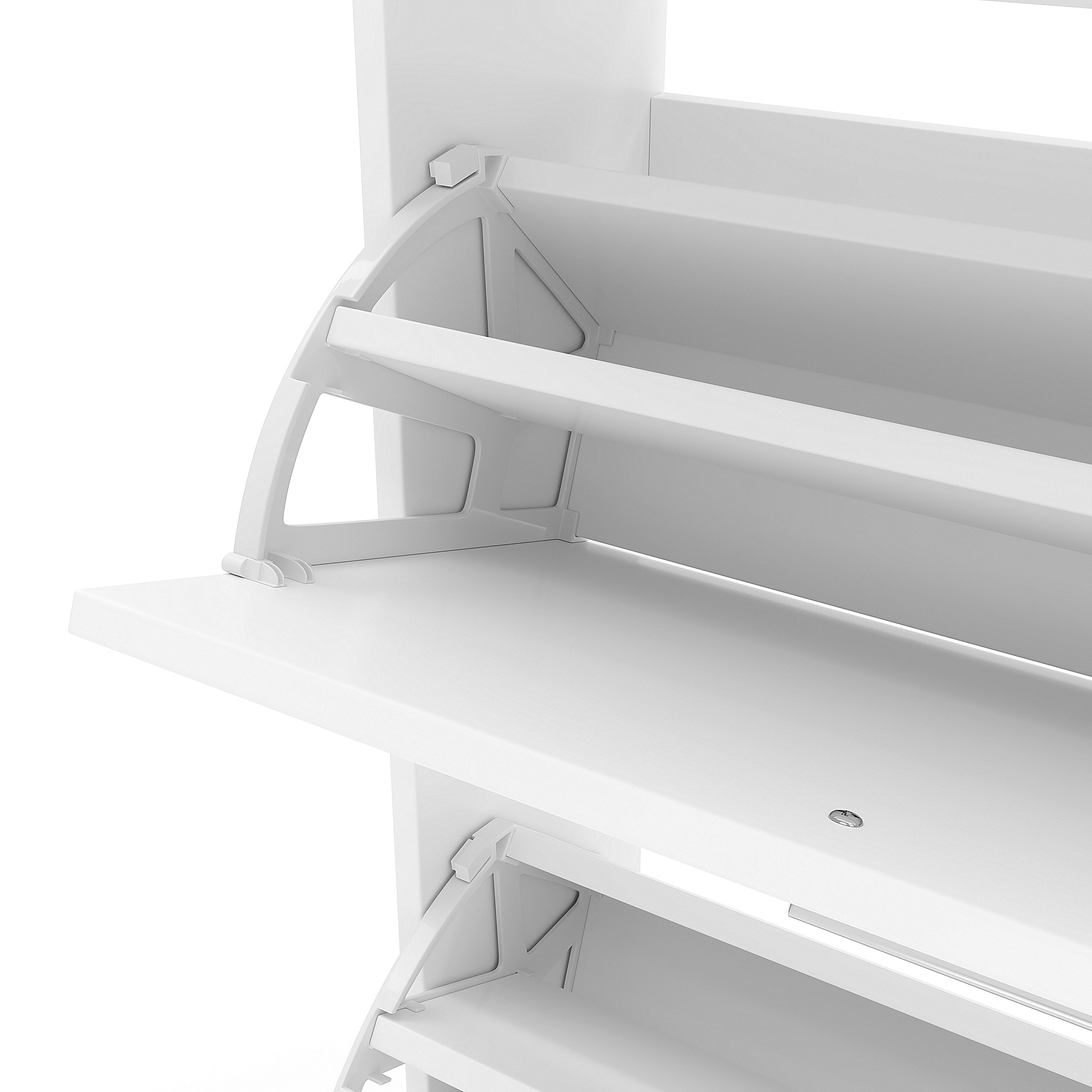 Schuhschrank 63 x 24 x 81 cm weiss