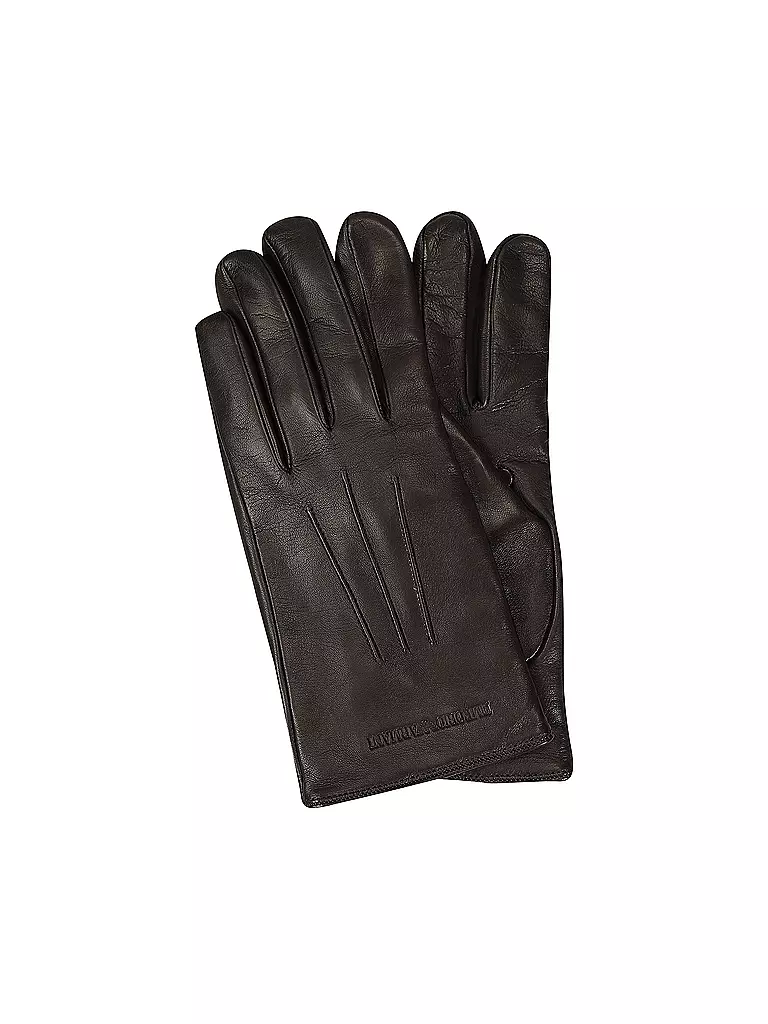 EMPORIO ARMANI Lederhandschuhe braun