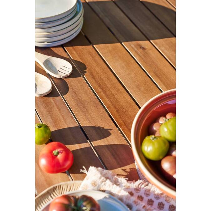 Table de jardin extensible PARADIZE Effet Noyer & Graphite