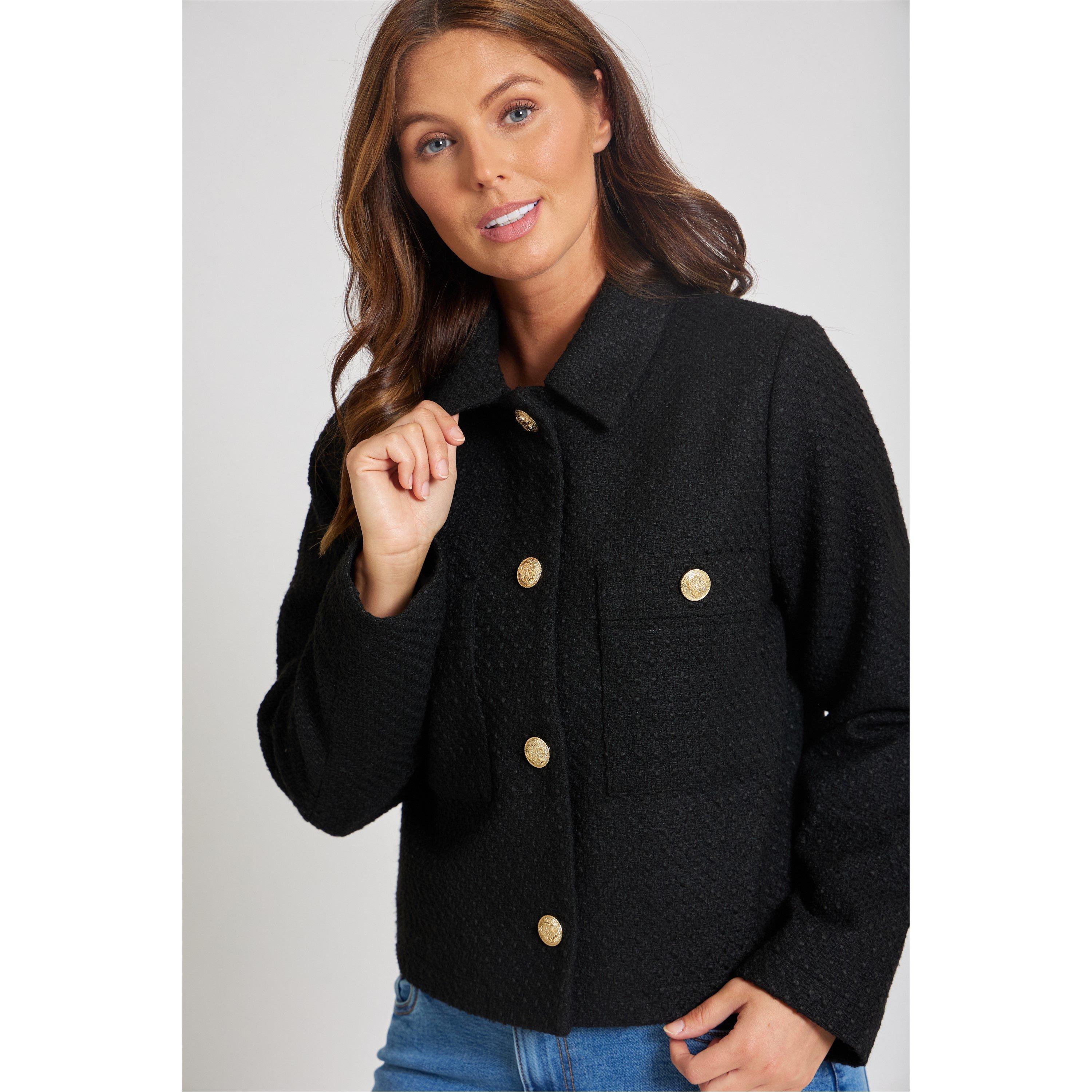 Be You Boucle Boucle Cropped Jacket
