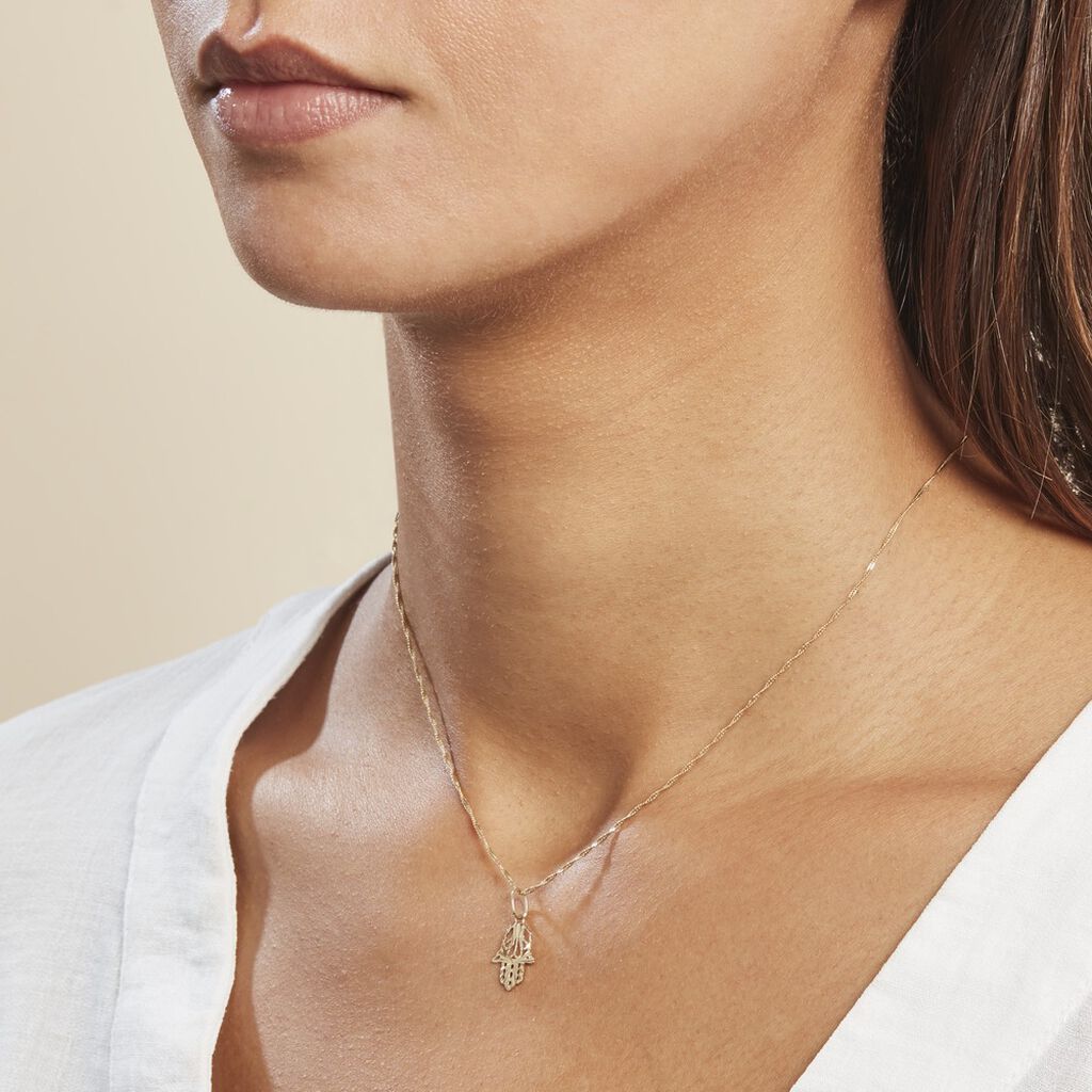 Pendentif Fatima Or Jaune
