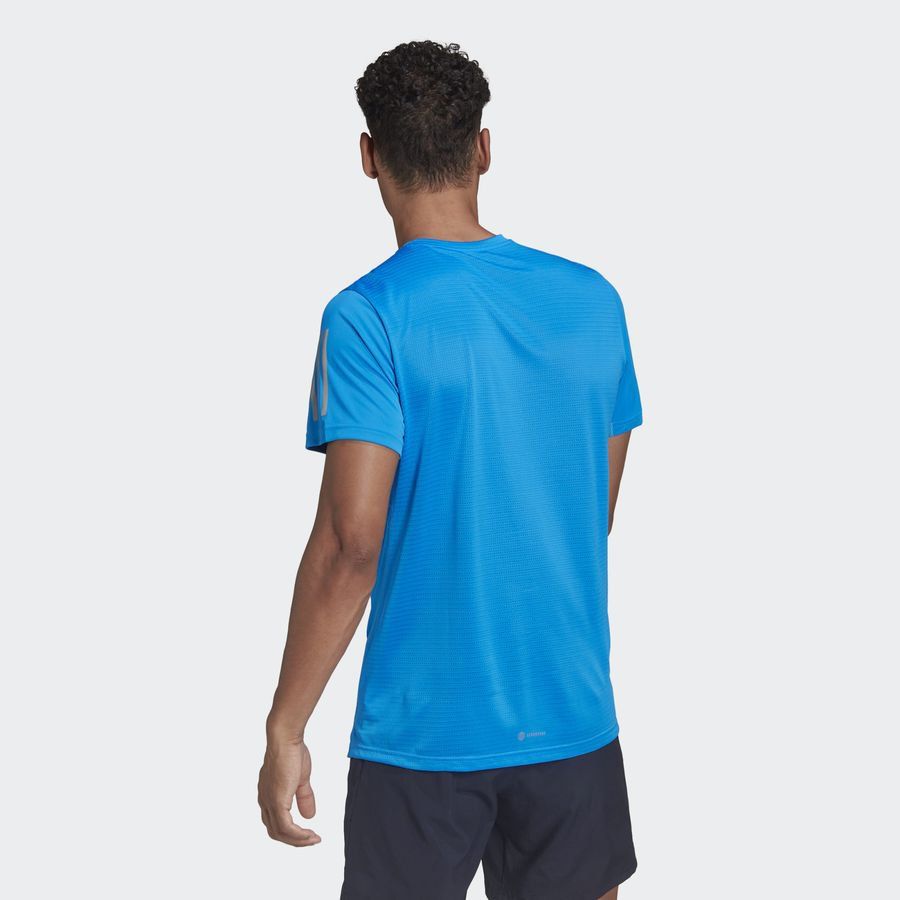 adidas T-shirt Running Own The Run - Bleu/Argenté