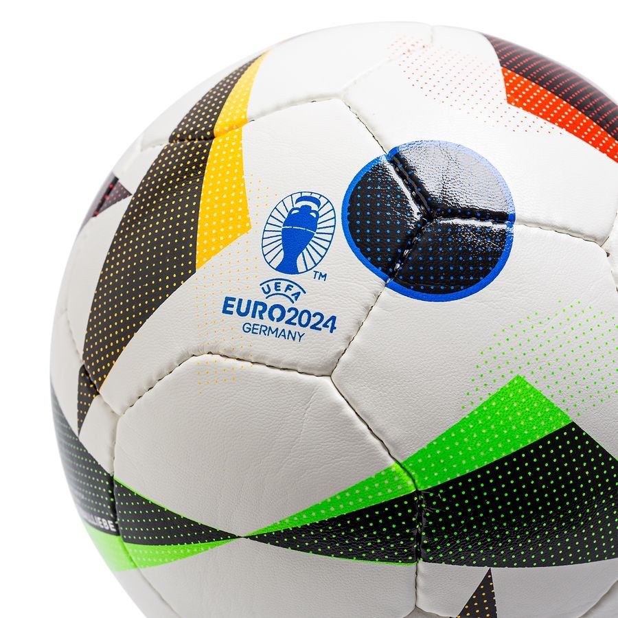 adidas Ballon FUSSBALLLIEBE Training Sala EURO 2024 - Blanc/Noir/Bleu