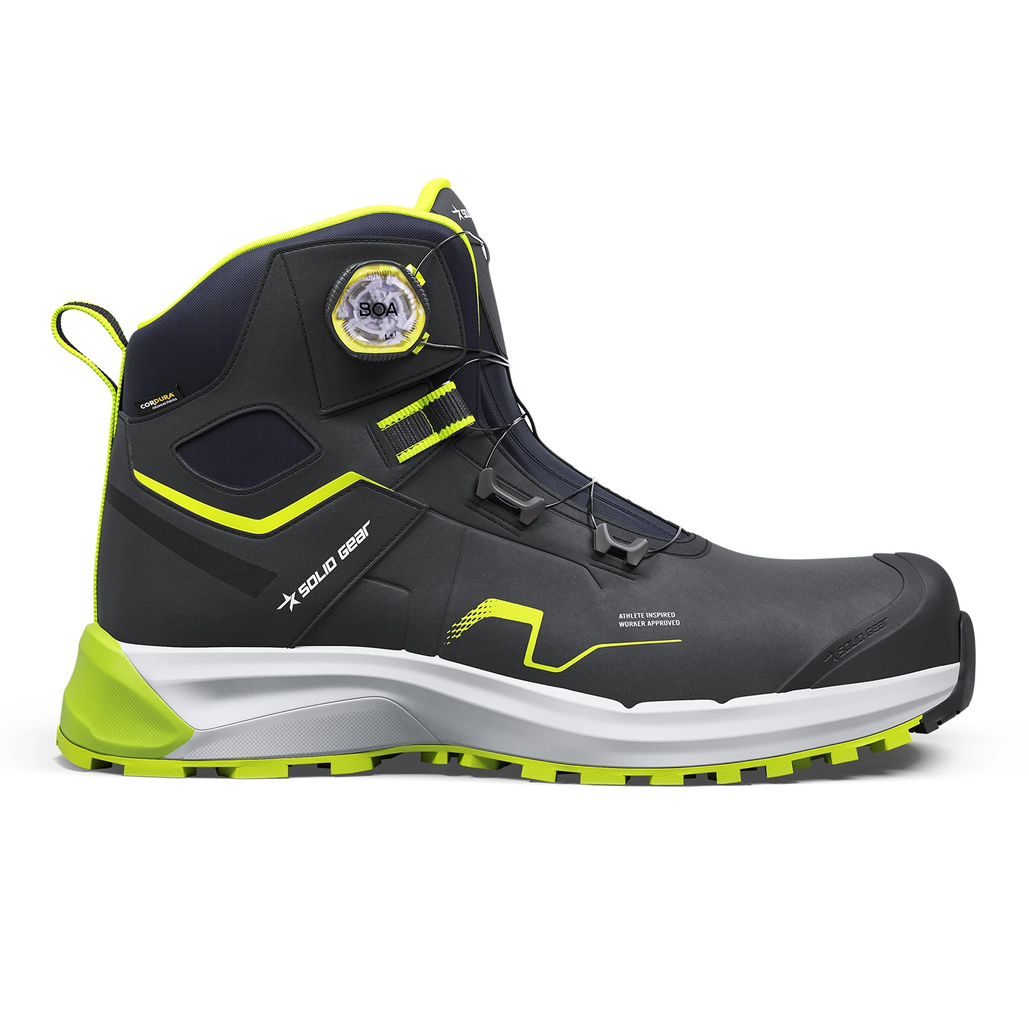 Solid Gear SG80205 Sonar 3 werkschoen - Hoog - zwart/groen - maat 45