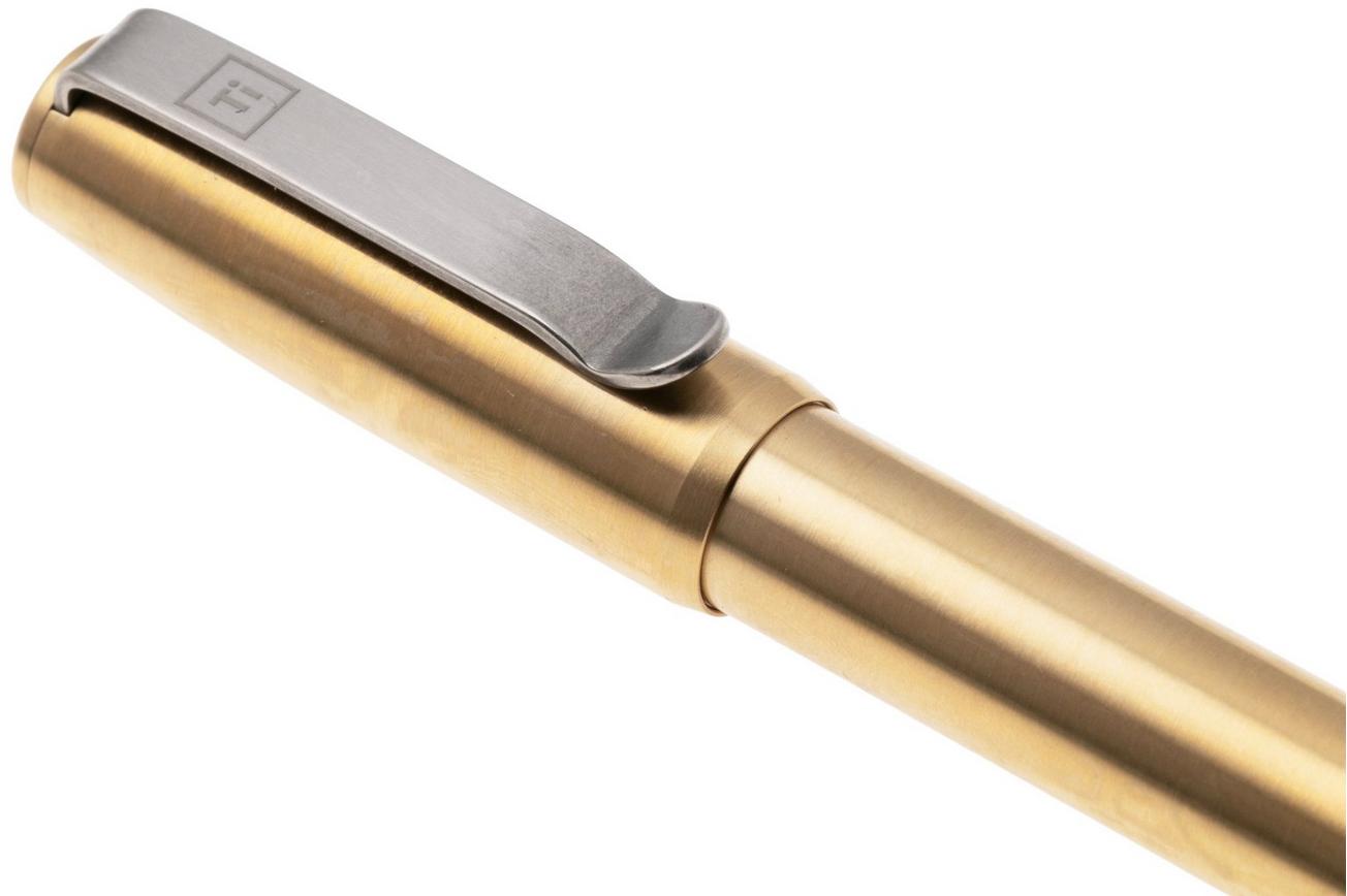 Big Idea Design Base Line Capped Pen BS-CA-BS Brass, everyday carry pen