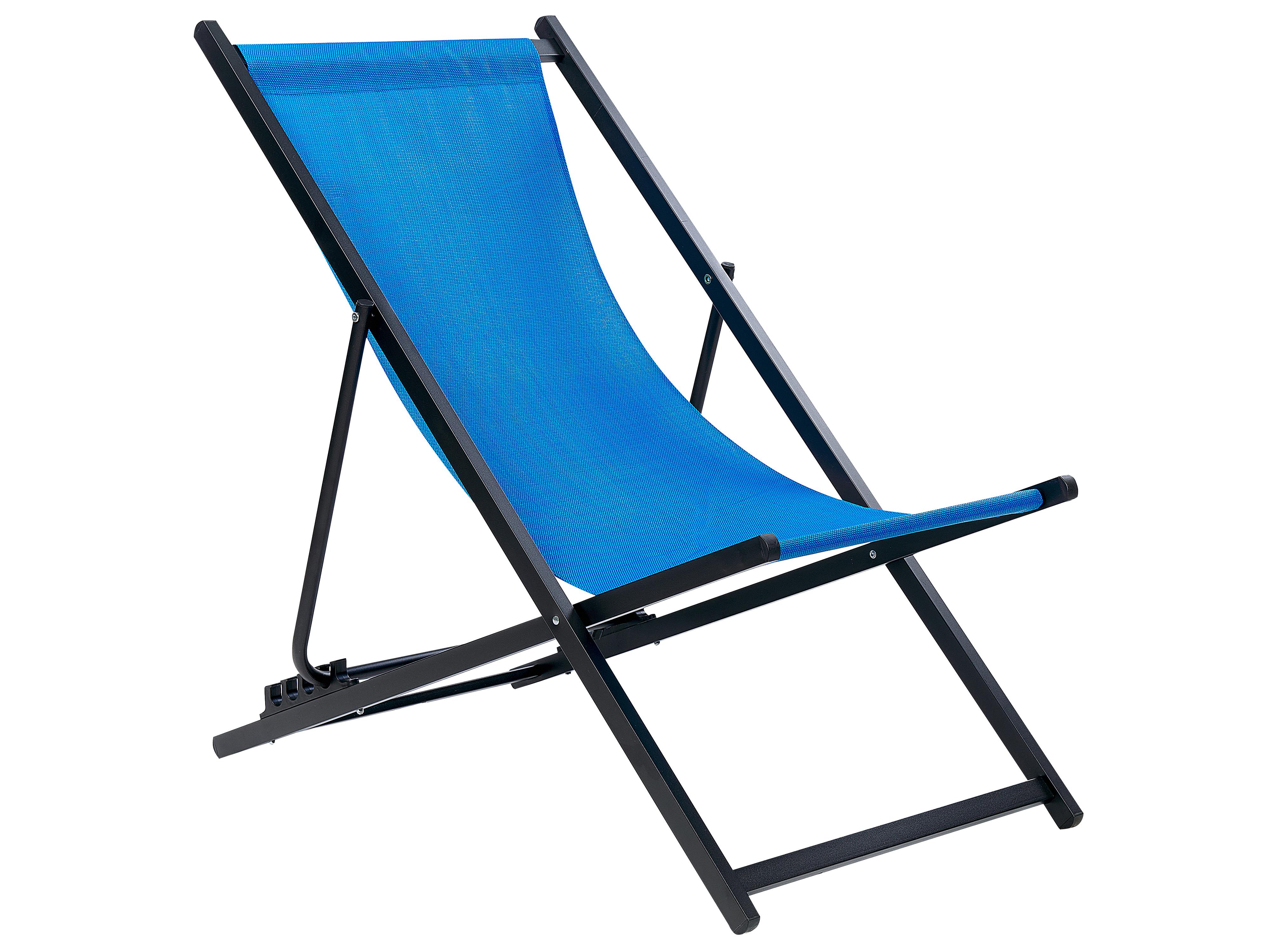 Inklapbare ligstoel LOCRI II Metaal Blauw