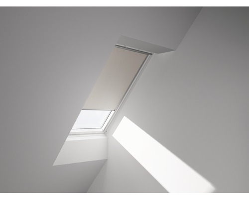 VELUX Advantage Set: Warmtewerende luifel, transparant zwart, en verduisterend rolgordijn, beige DOP C02 1085S