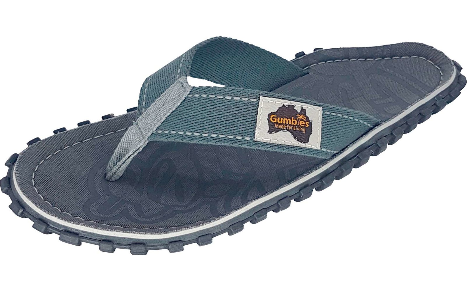 Gumbies Cool Grey Zehenstegsandale