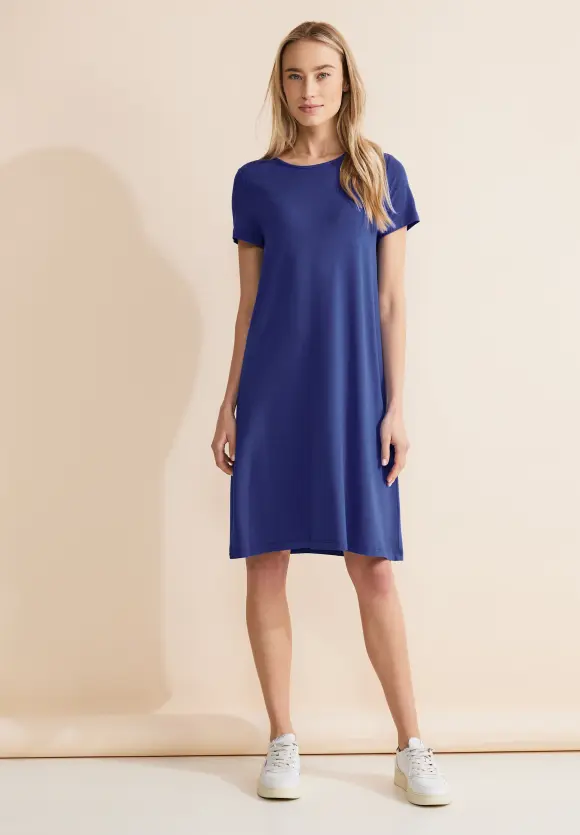 Basic T-Shirt-Kleid - intense royal blue
