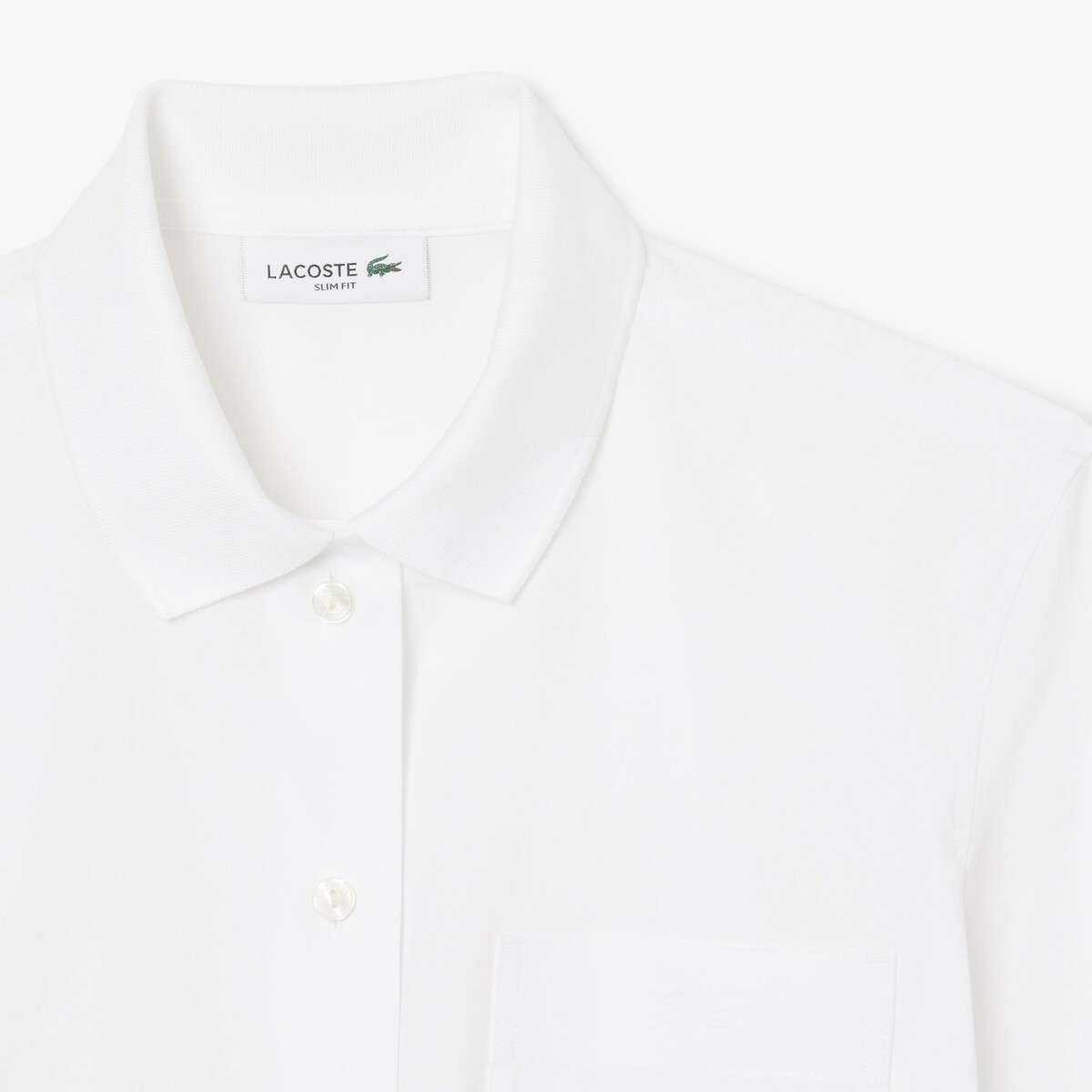 LACOSTE<br>Camisa slim em popeline