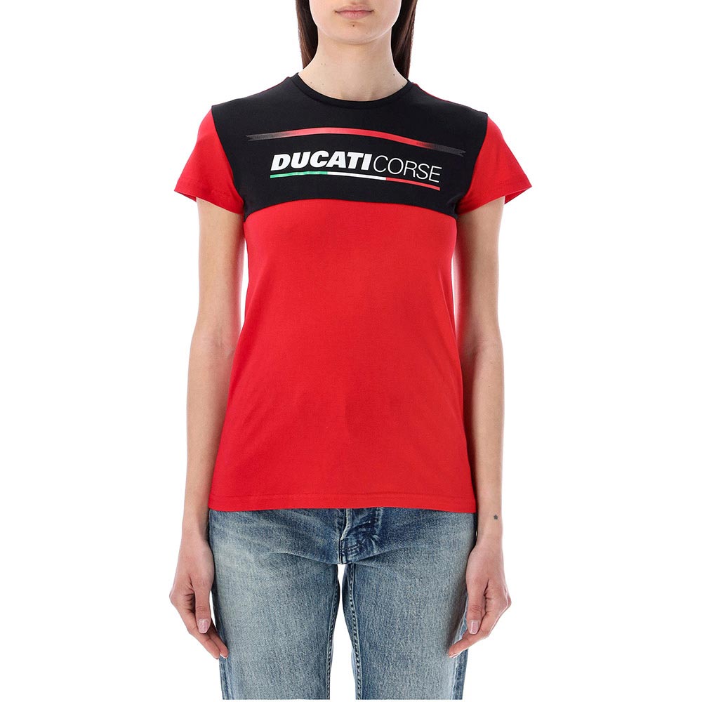 ducati racing - T-shirt femme Corse - 2023 Rouge / Noir