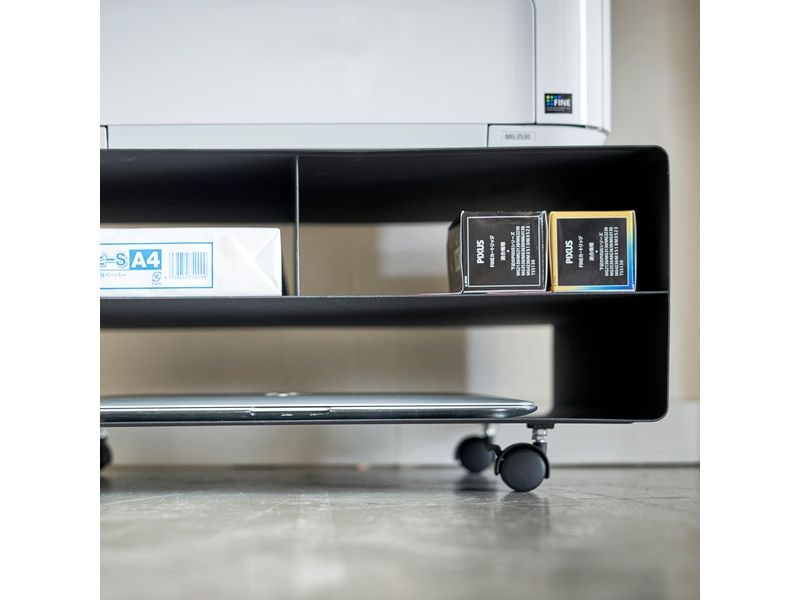 Yamazaki Multifunktionswagen Tower Schwarz Rollbares Regal