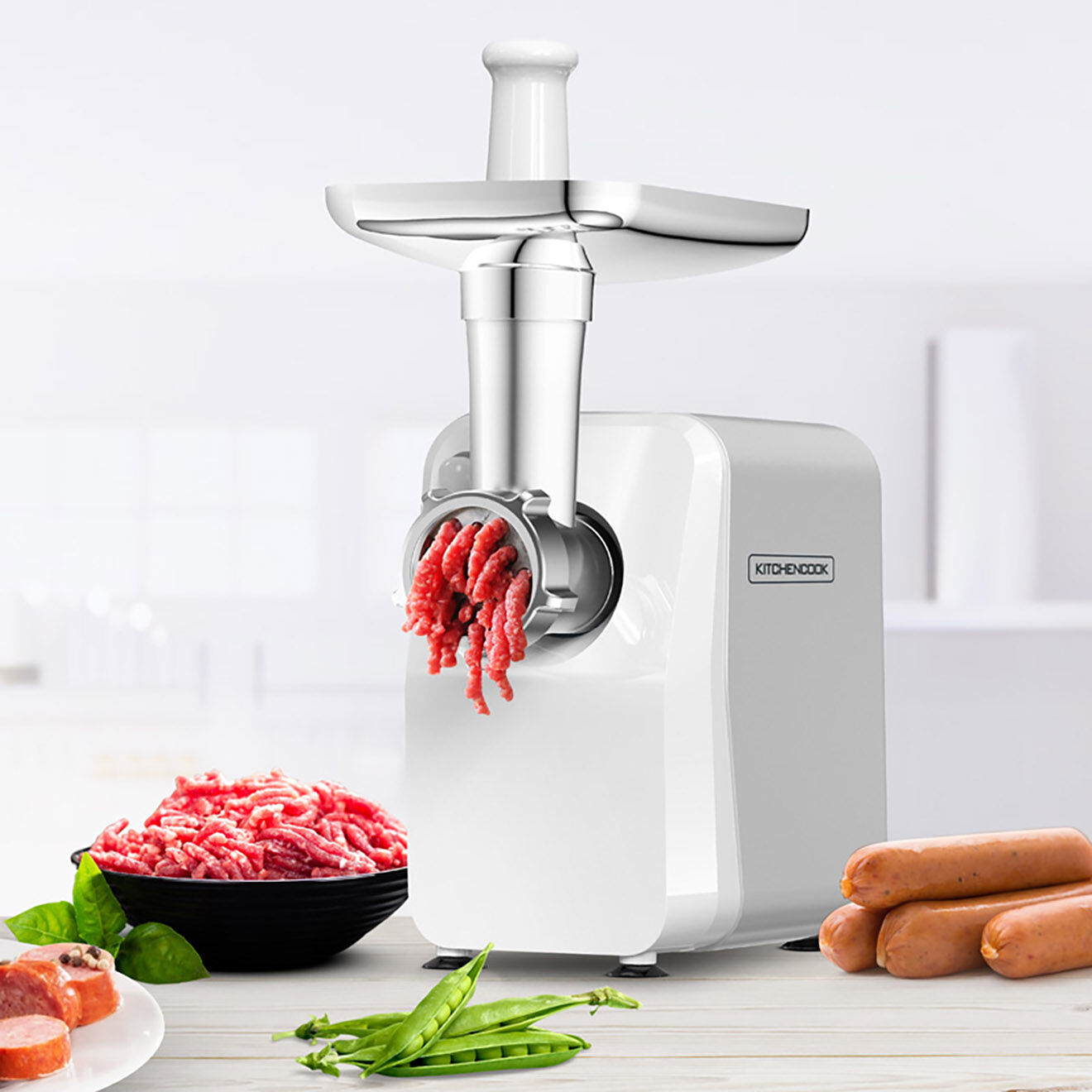 Kitchencook Hachoir à viande électrique mg1300 noir