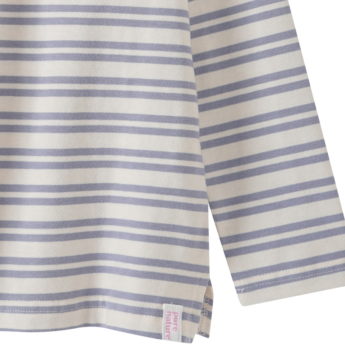 Topolino Pure Collection Jungen Langarmshirt mit Streifen hellblau / cremeweiss