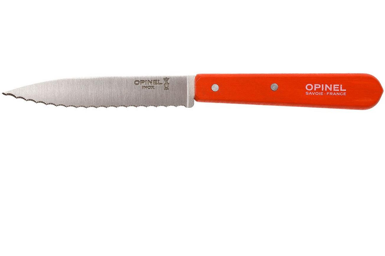 Opinel serrated knife 113  orange