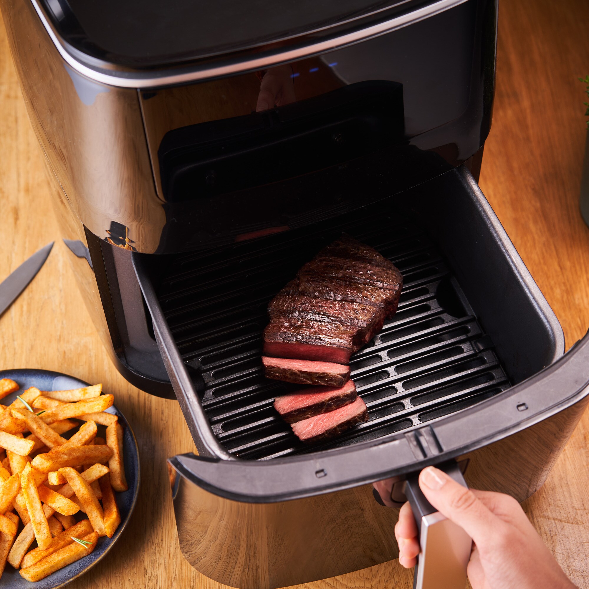 Tefal Heißluftfritteuse Heißluftfritteuse 3-in-1 Easy Fry Grill & Steam